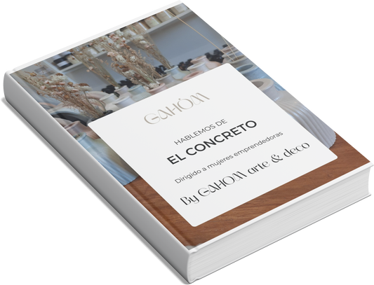 Deco en concreto: Ebook completo+ RE REGALO: acceso a Clases grabadas + BONUS EXTRA!!